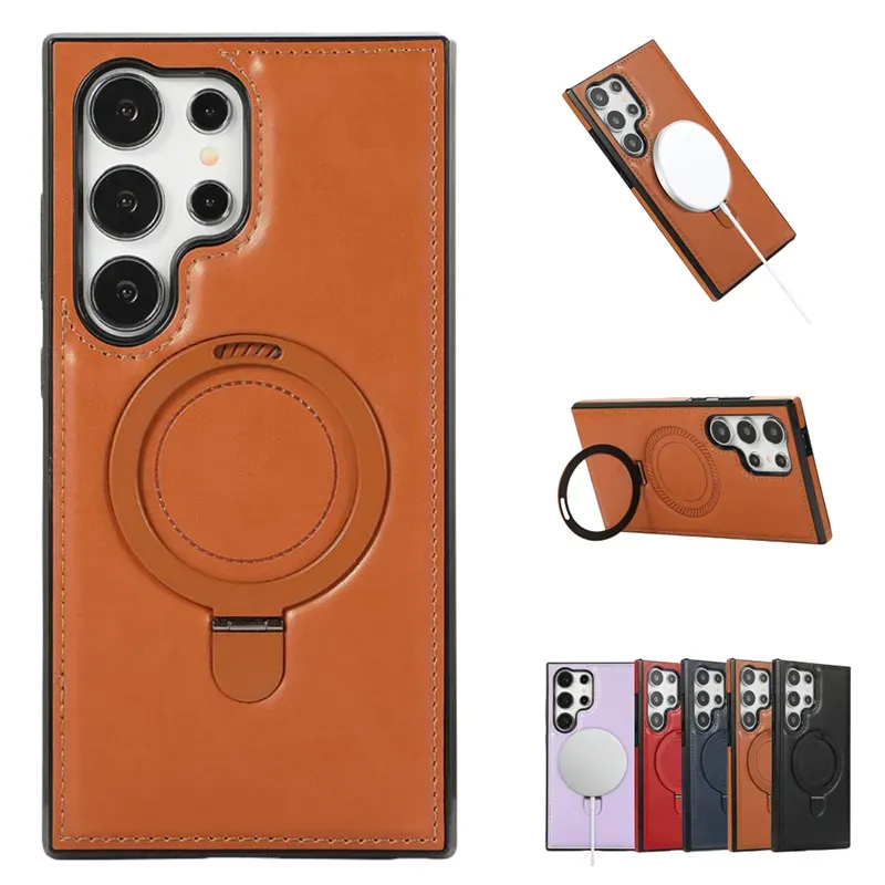 Premium Magnetic Leather Case Lifestyle